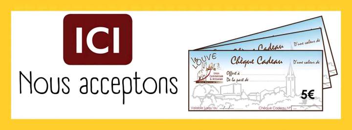 Nous acceptons